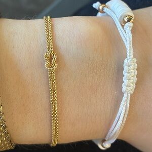 10k SOLID GOLD 1.6 grams - double strand bracelet design